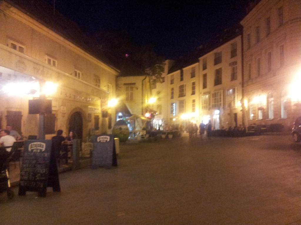 Tkalciceva street at night