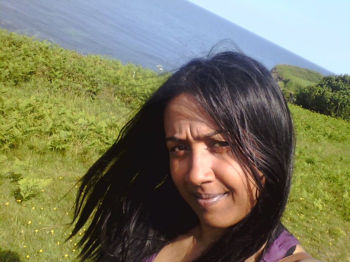 A selfie before the term was in invented. On a coastal walk in Cornwall.